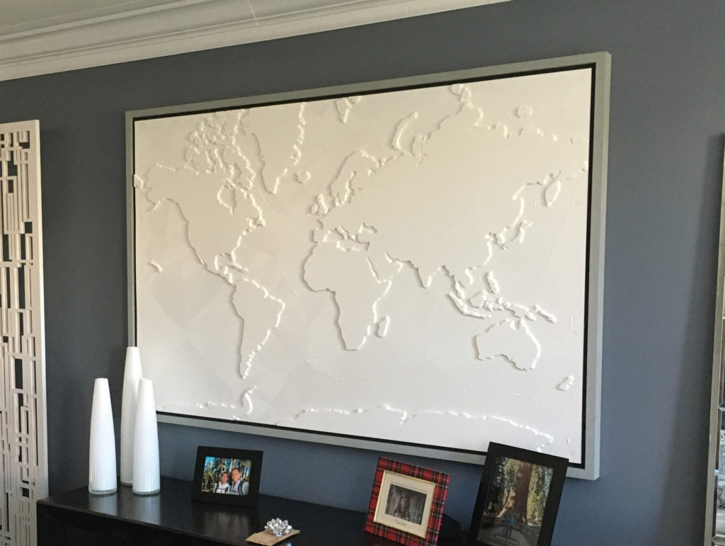 World Map, displayed